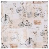 NEW Vintage Wallpaper Peel and Stick - Bike Boho P