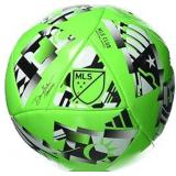 adidas MLS Club Soccer Ball, Solar Green/Black/Whi