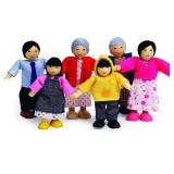 Hape Asian Wooden Doll House Family Set