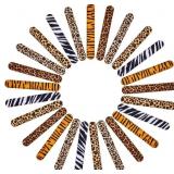 25 Pieces Animal Print Wristband Wild Animal Slap