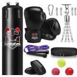 Seeutek 4FT Punching Bag for Adults, PU Heavy Bag