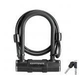 Kryptonite Bike U-Lock with Braided Steel Cable, H