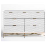 *new Read Capra 7 Drawer 56" W Double Dresser Coln