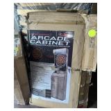 ARACNID ELECTRONIC DARTBOARD& CABNET.