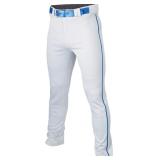 Easton Mens Solid/Piped Baseball Pants, White/Roya