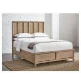 Dorsey Wooden Panel Bed in Granola* read