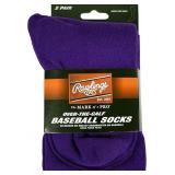 Rawlings Baseball/Softball Socks | 2 Pair | Medium