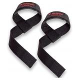 Harbinger Padded Cotton Lift Straps, Black - Soft,