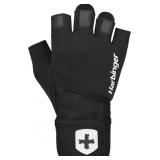 Harbinger Pro Wristwrap Weightlifting Gloves, Smal