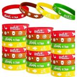 FORSEEZON 24 Packs Rosh Hashanah Silicone Wristban