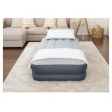 SleepLux Twin Air Mattress Supersoft Snugable Top