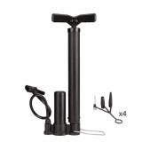 Bike Pump Portable, Bicycle Tire Inflator with Hig