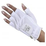 Lady Classic Left Hand Half Glove, White, Large La