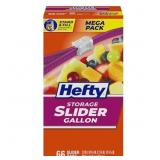 Hefty Slider Storage Bags, Gallon Size, 66 Count