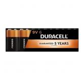 Duracell Coppertop 9V Battery, 6 Count Pack, 9 Vol