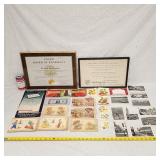 Antique Vintage Ephemera + 1935 Silver Certificate