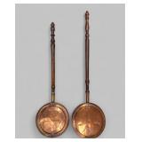 (2) ANTIQUE COPPER BED WARMERS