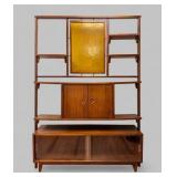 MID CENTURY WALNUT ROOM DIVIDER/SHELVING UNIT