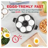 DASH Rapid Egg Cooker: 6 Egg Capacity - Black