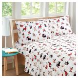 Harper Lane Holiday Puppies Full Sheet Set