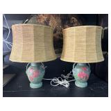 2 lamps w/shades 20ï¿½ tall