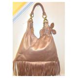 New Rampage Fringe Shimmer Hobo Handbag