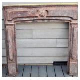 Antique Decorative Wood Fireplace Mantel