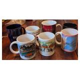 8 Pc. Assorted Souvenir, Misc. Mugs/Glass