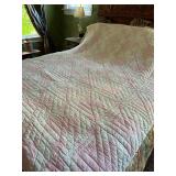 Vintage Pink & White Quilt