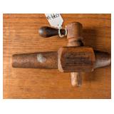 Wood Barrel Spigot Marked X3X w/ Orig. Label