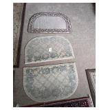 3 Pc. Floor Mat & Rugs