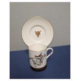 Royal Worcester Fox Hunt Cup & Saucer