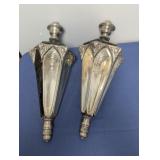 Pair Vintage Carriage Lantern Auto Lights