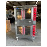 Vulcan double stack gas connection oven