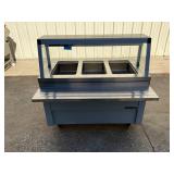 48ï¿½ Servolift 3 bay steam table on casters