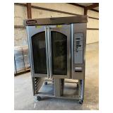 Baxter gas mini rack oven with stand on casters