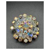 Vintage Jewelry AB Rhinestones brooch pin