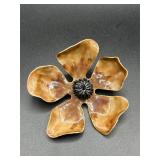 Vintage Sandor Co. Flower brooch pin