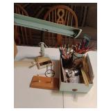 Office Supplies Desk Lamp Pen Holder Pencils Pens