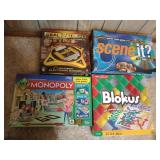 4 Board Games Deal Or No deal Scene It Blokus and