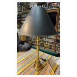 Heavy brass table lamp