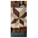 41x45inch wall hanging quilt, yellow blanket