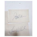 4 unknown Autographs