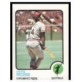 Lot of 4 Johnny Bench/Pete Rose 1973-74 Cards