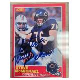 1989 Score #207 Steve McMichael Signed Card