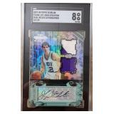 2007 Topps John Stockton Dual Rel Auto 34/199 SGC8