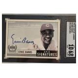 1999 UD Legends Ernie Banks Auto SGC 6 Auto 10