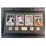 2005 WS 100/500 Pitcher photo display. Game dirt