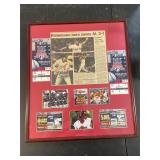 1997 ALL STAR GAME TICKETS game #2 framed collage