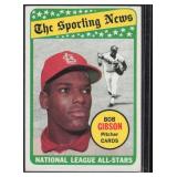 Two 1969 Topps MLB Cards Bob Gibson/Lou Brock